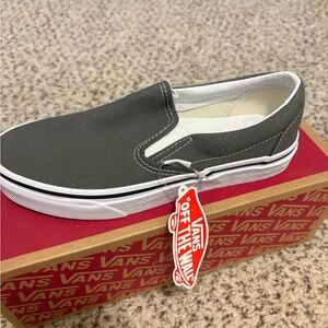 Vans Charcoal Slip-On Shoes